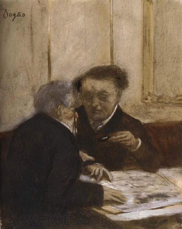 Edgar Degas At the Cafe Chateauden Germany oil painting art